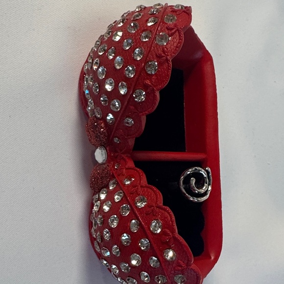 Red Rhinestone Jewelry Holder - Picture 10 of 13